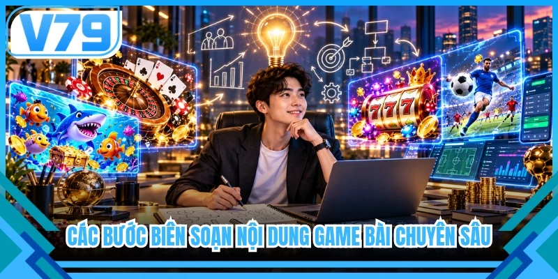Các bước biên soạn nội dung game bài chuyên sâu
