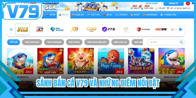 Sảnh bắn cá V79 và những điểm nổi bật