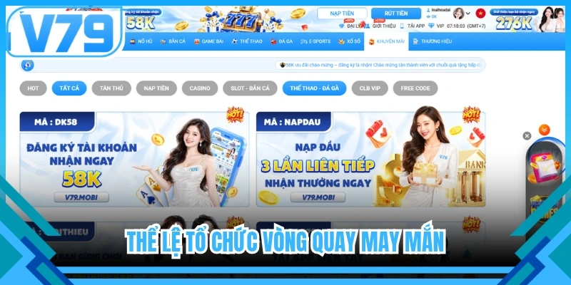 Thể lệ tổ chức vòng quay may mắn